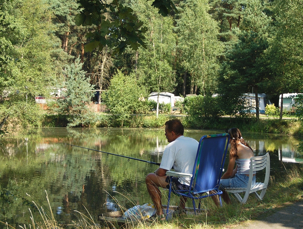 L'étang de pêche du camping Zavelbos